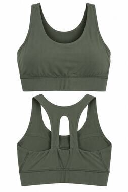 Rae Mode Olive Green Racerback Sports Bra – Size Medium